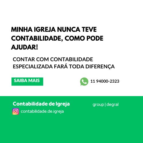 Minha igreja nunca teve contabilidade